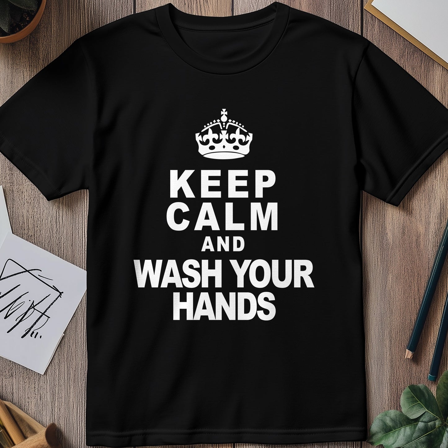 Keep Calm & Wash Hands T-Shirt -