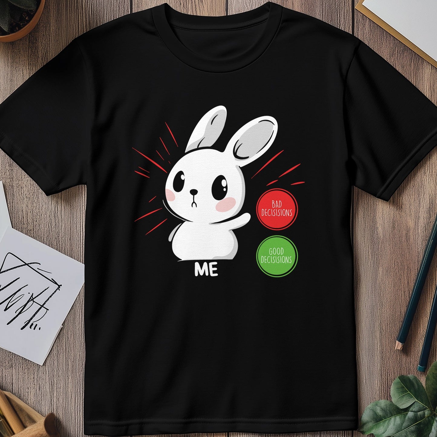 Bad Decisions 2 Bunny T-Shirt