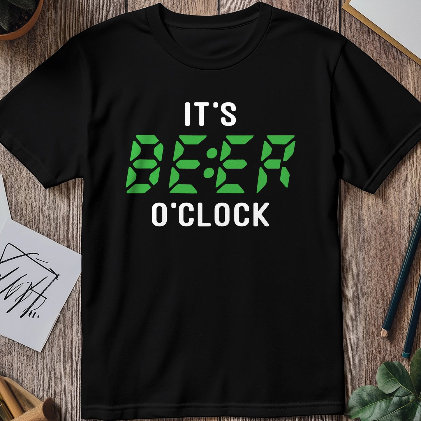 Beer-o-Clock T-Shirt ‚Äì Time to Drink