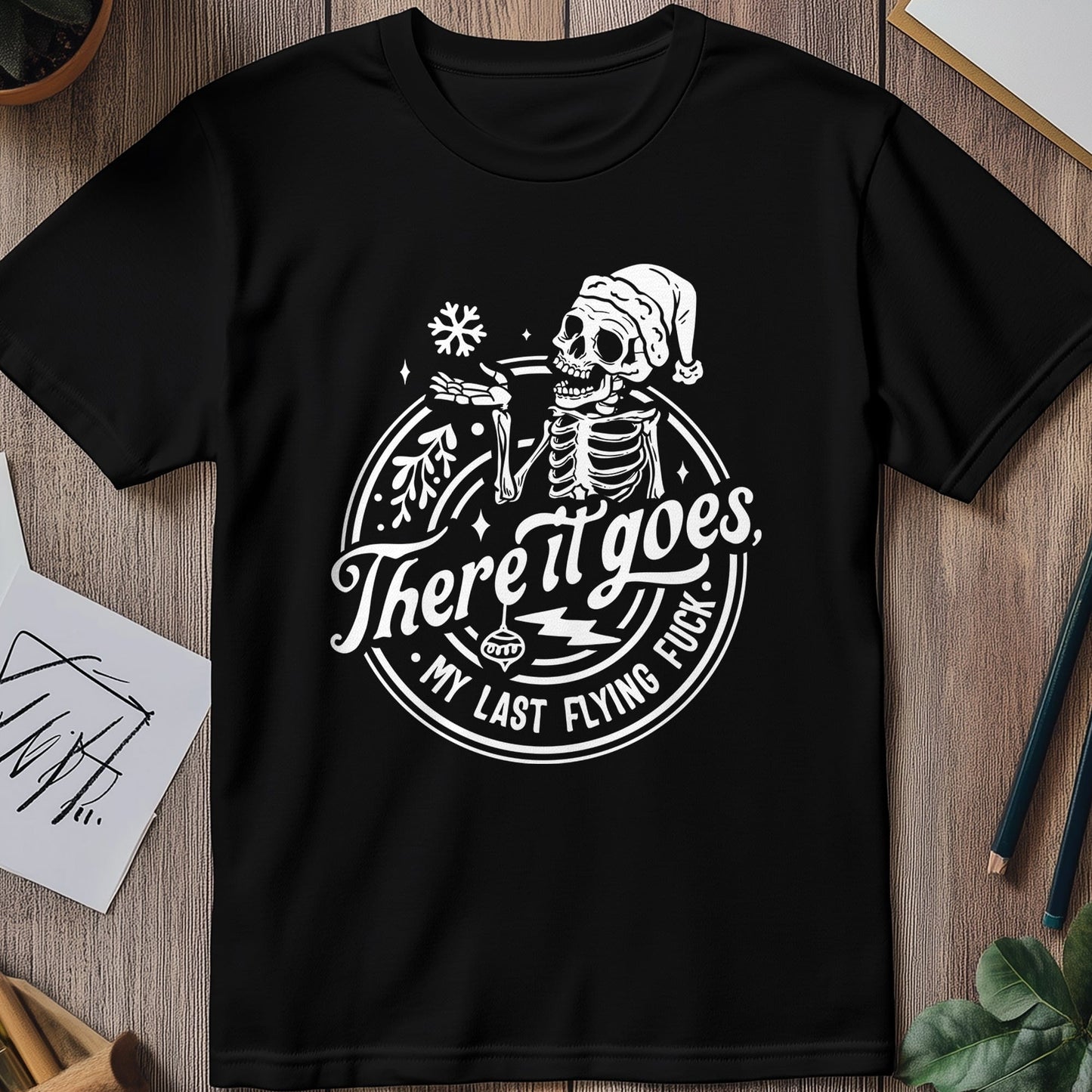 There It Goes Skeleton T-Shirt Style001