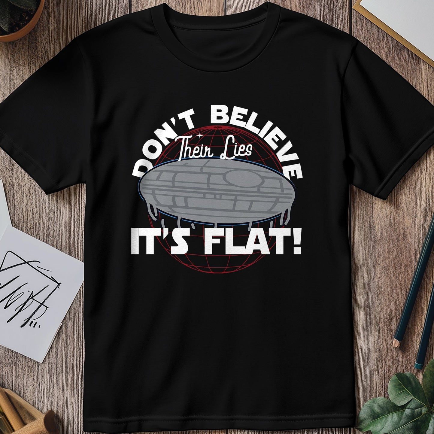 Flat Deathstar 1 T-Shirt