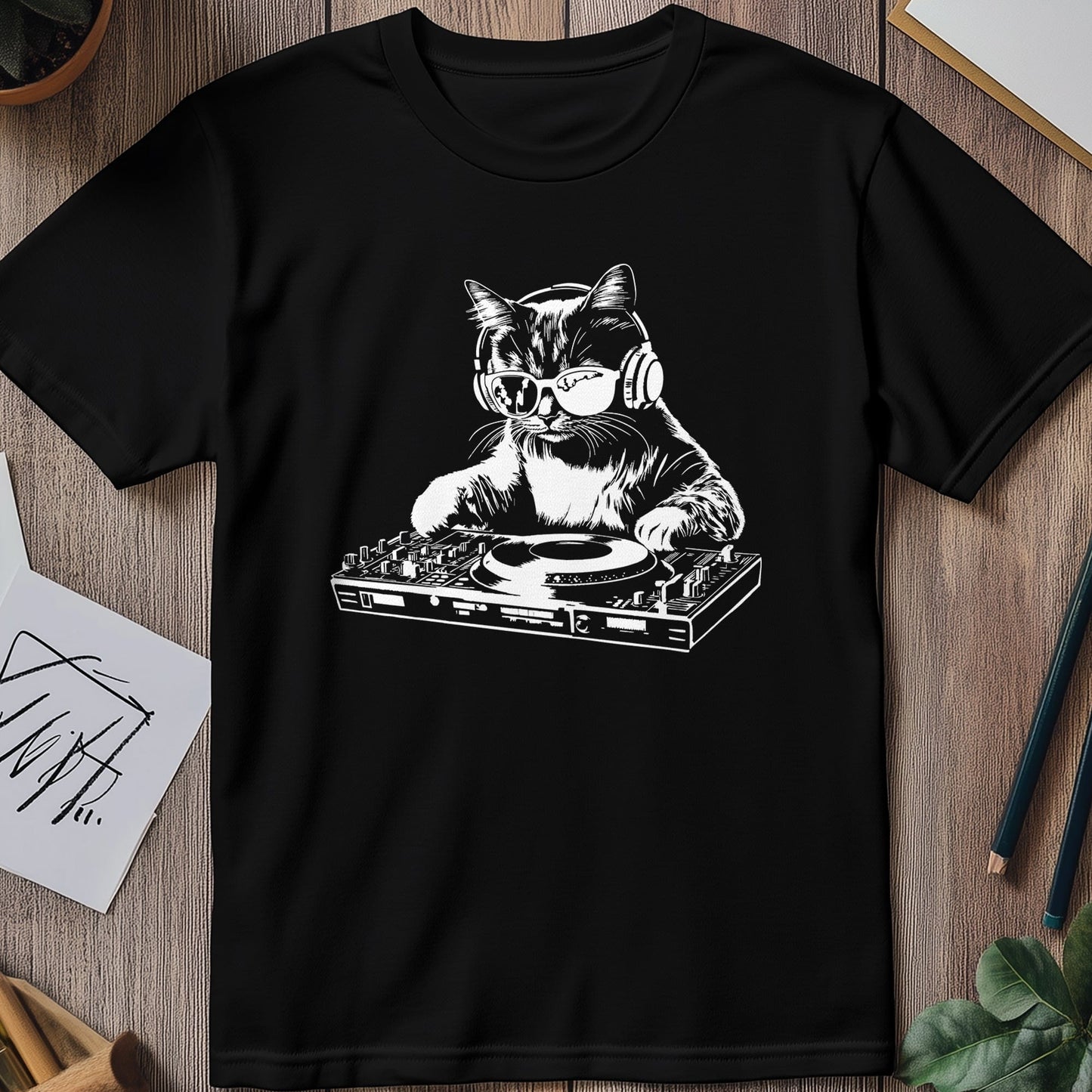 DJ Cat 5 T-shirt