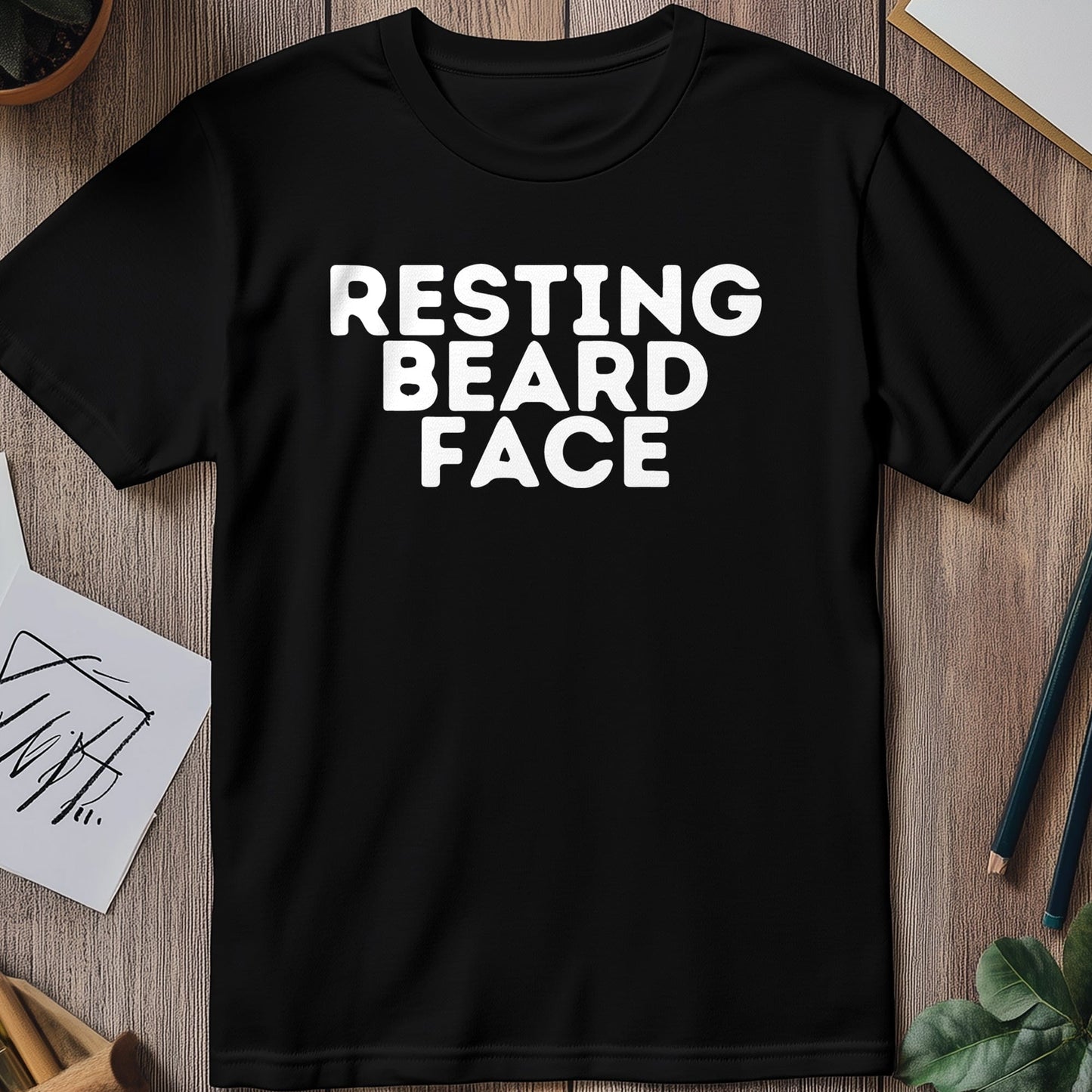 Resting Beard Face 3 T-Shirt