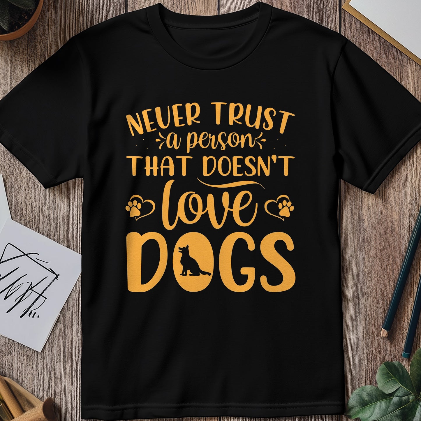 Never Trust a Person Who Doesn't Love Dogs T-Shirt