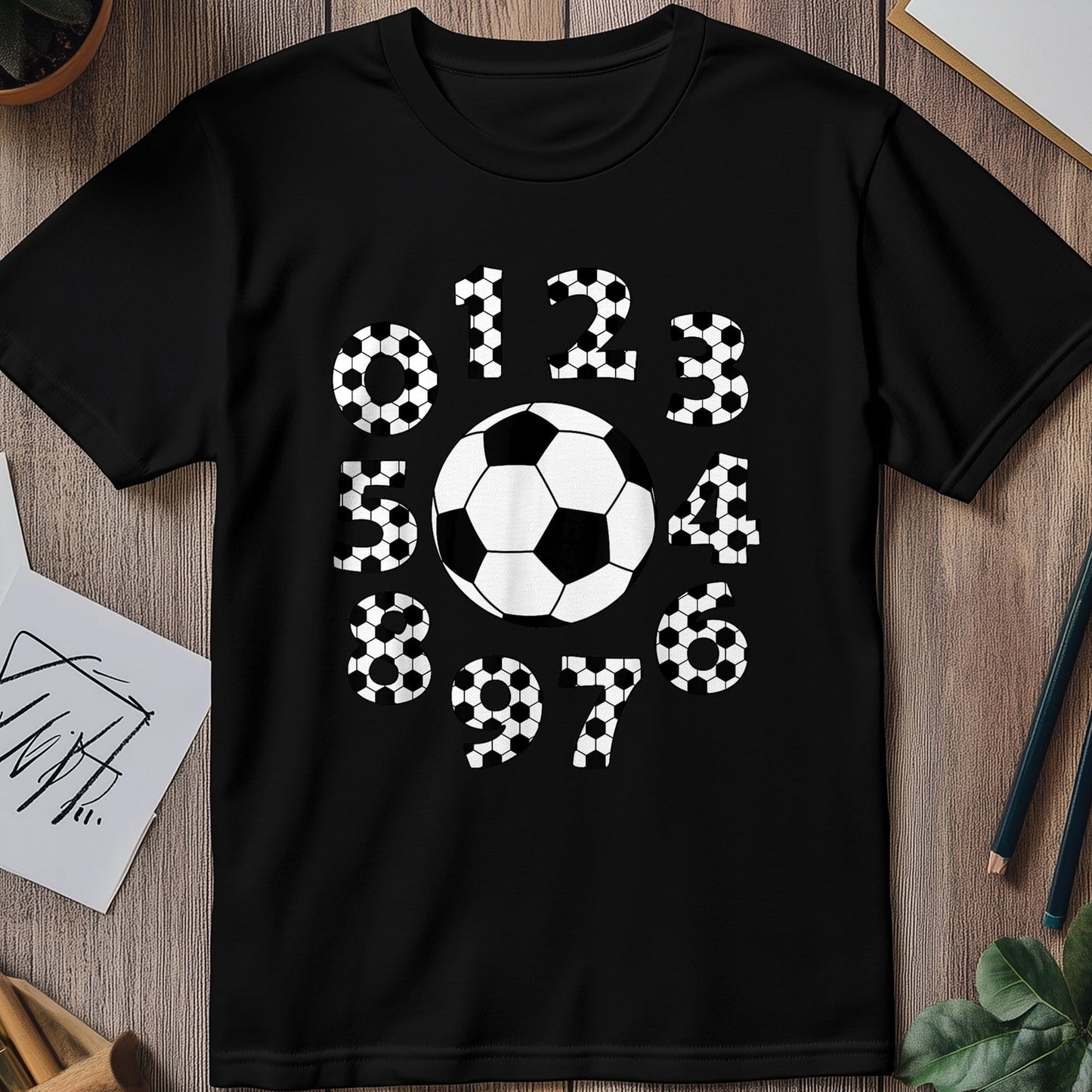 Football Number Day Math Kids Tee
