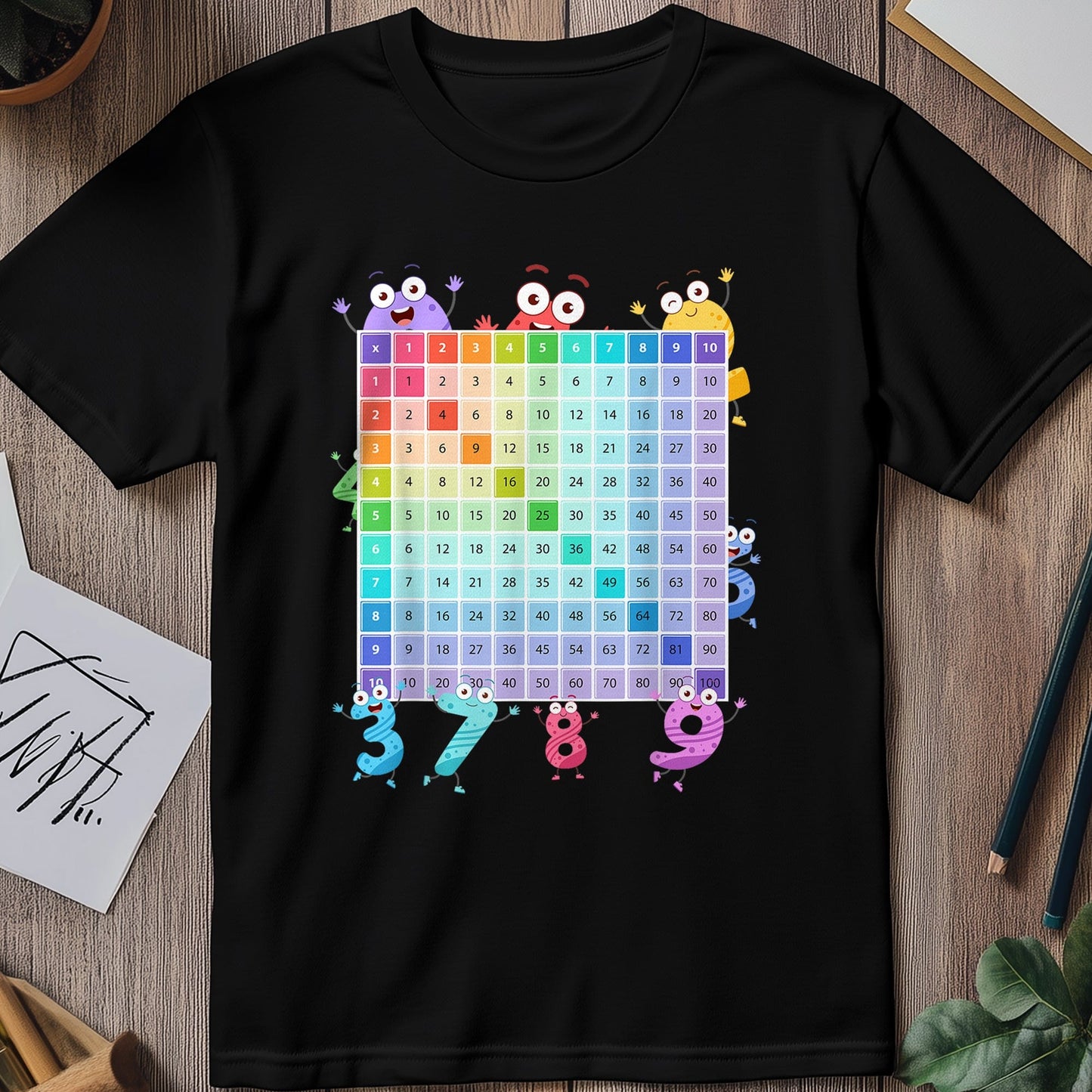 Number Table Math Day Kids Tee