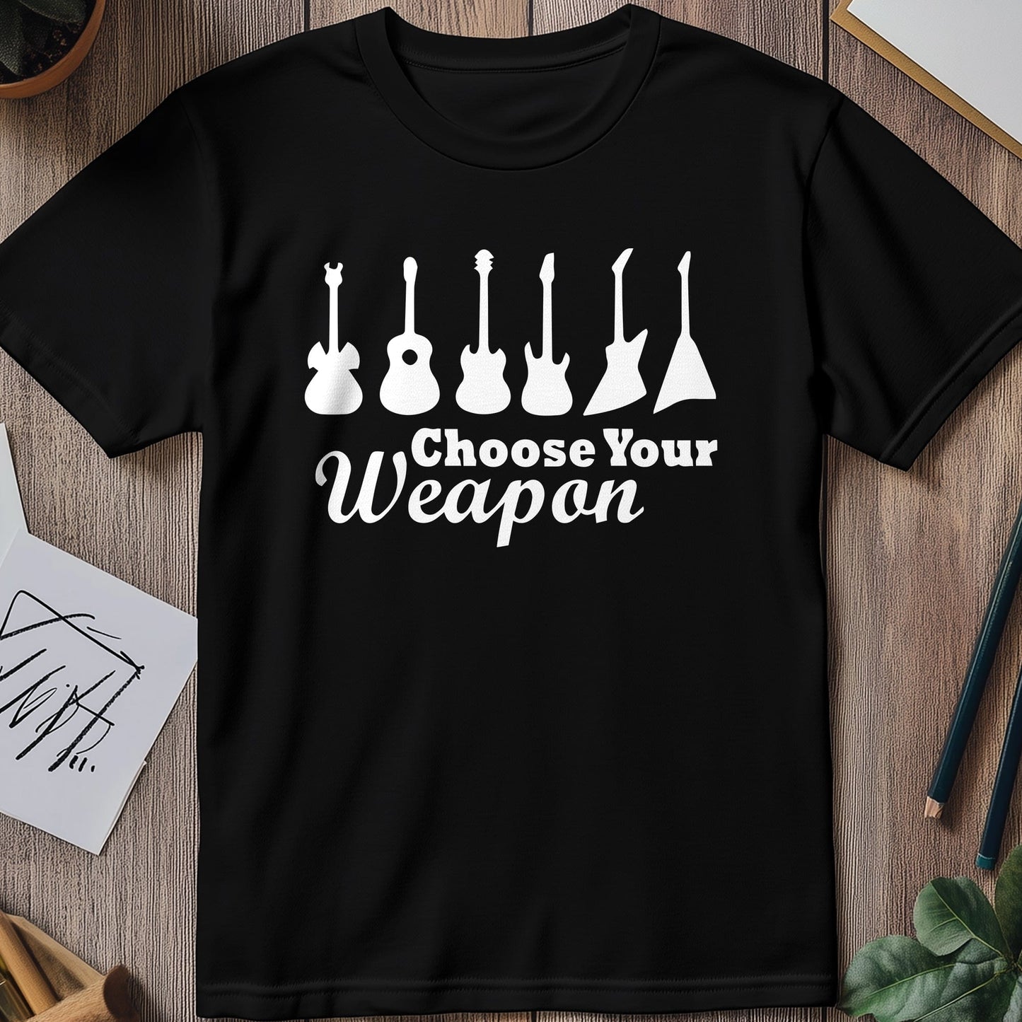 Guitar Choose Your Weapon T-Shirt ‚Äì