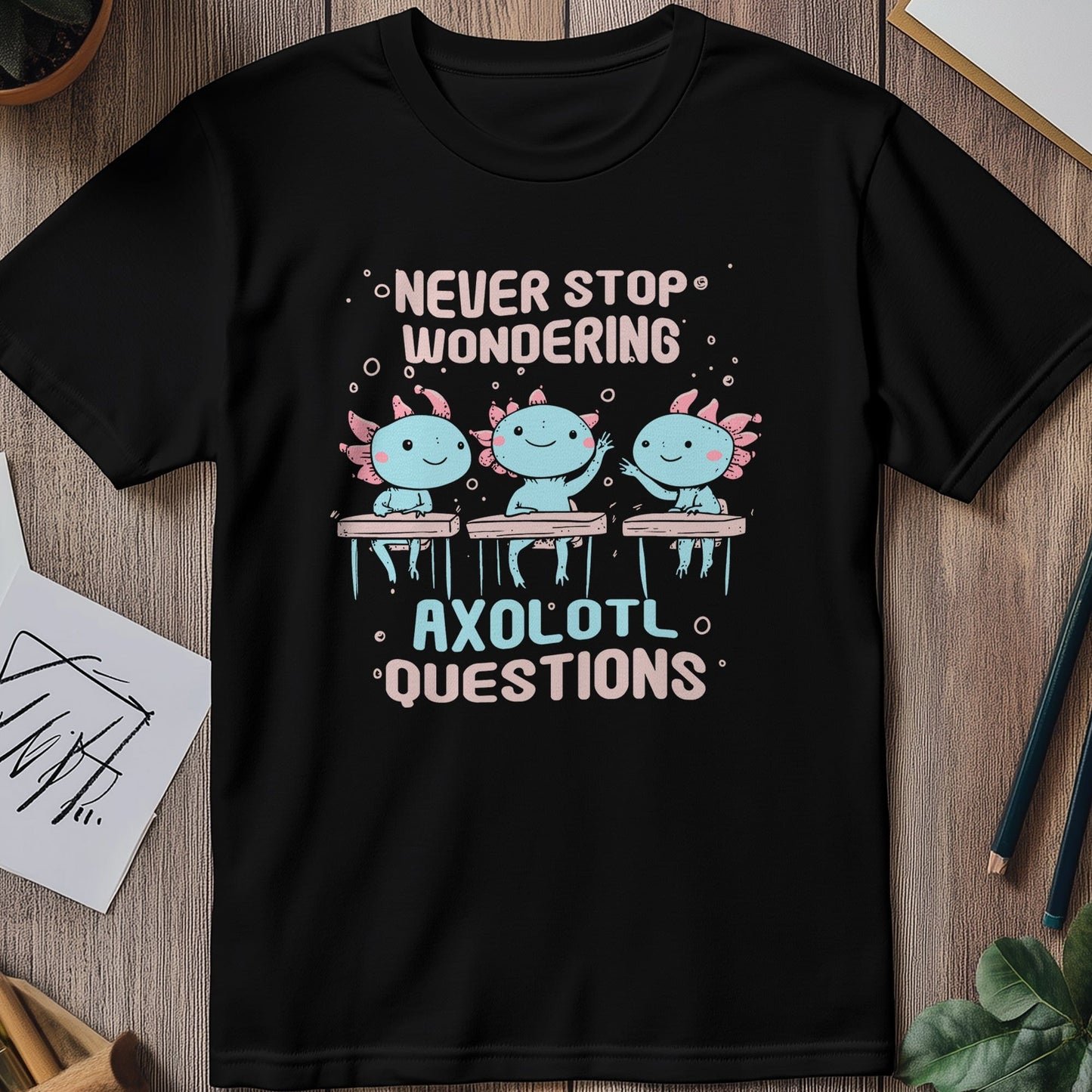 Axolotl Questions 3 T-Shirt Dive