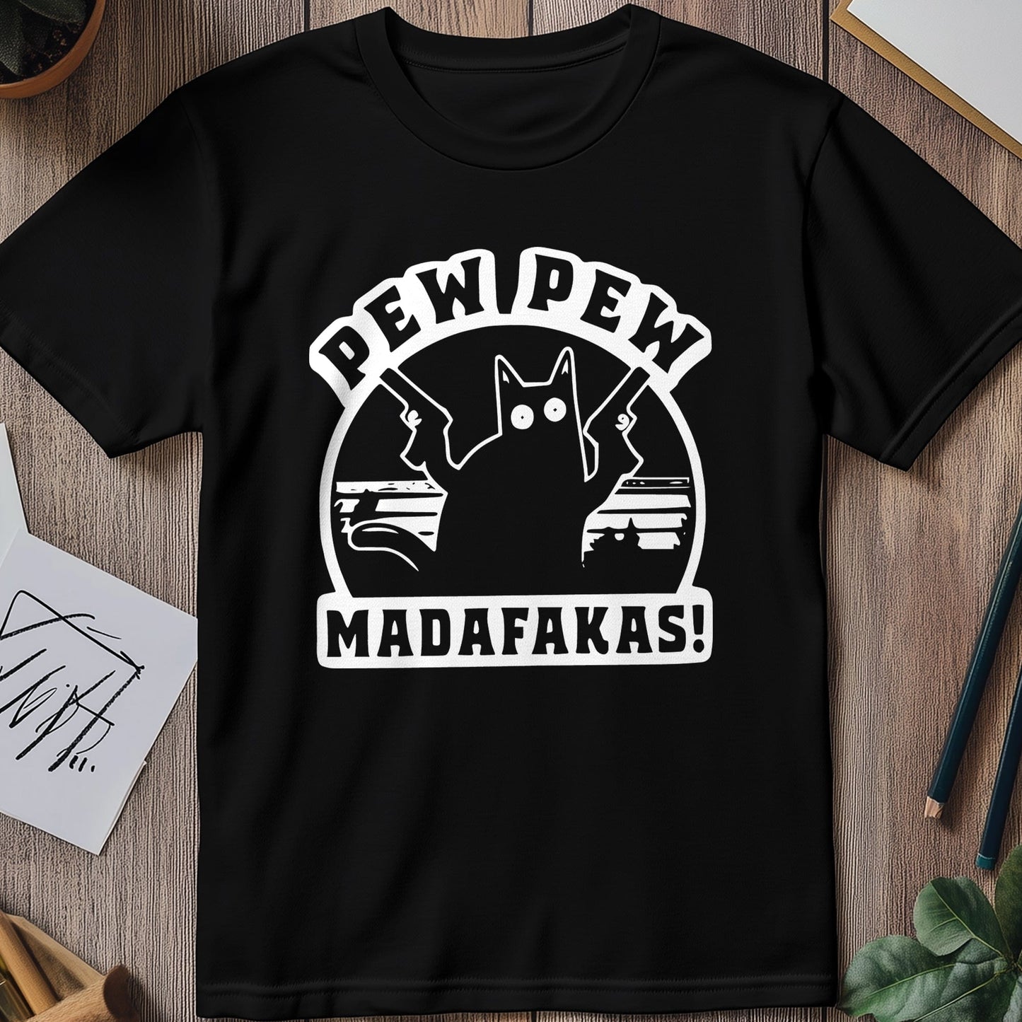 Pew Madafakas 1 Cat T-shirt