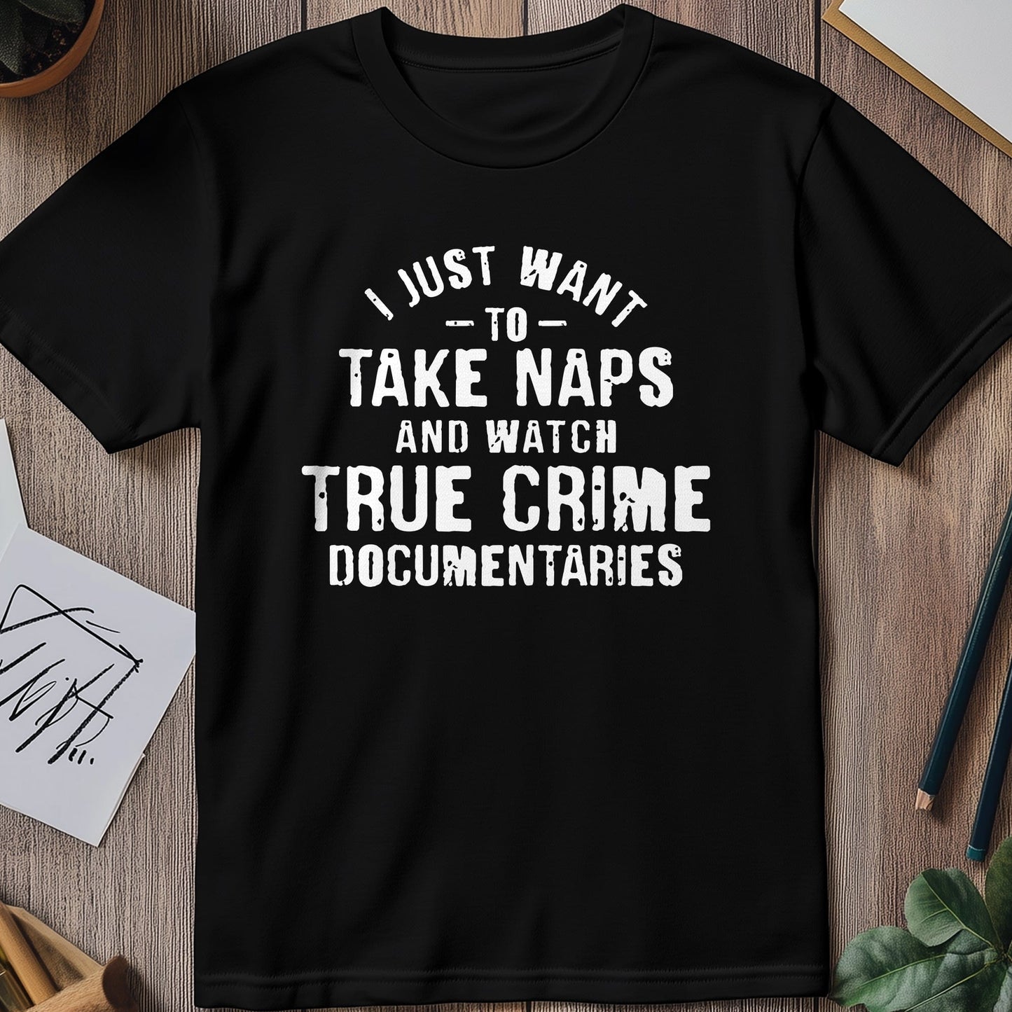 Nap and Crime Docs T-Shirt - Embrace