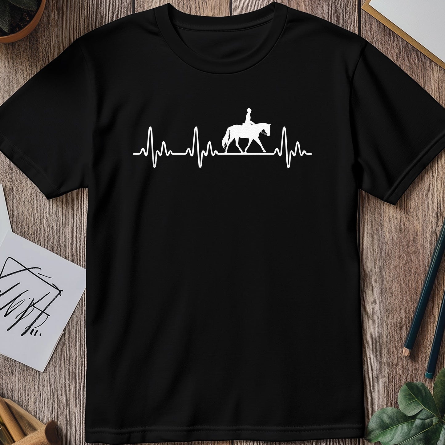 Horse Riding Heartbeat Tee - Wear Your