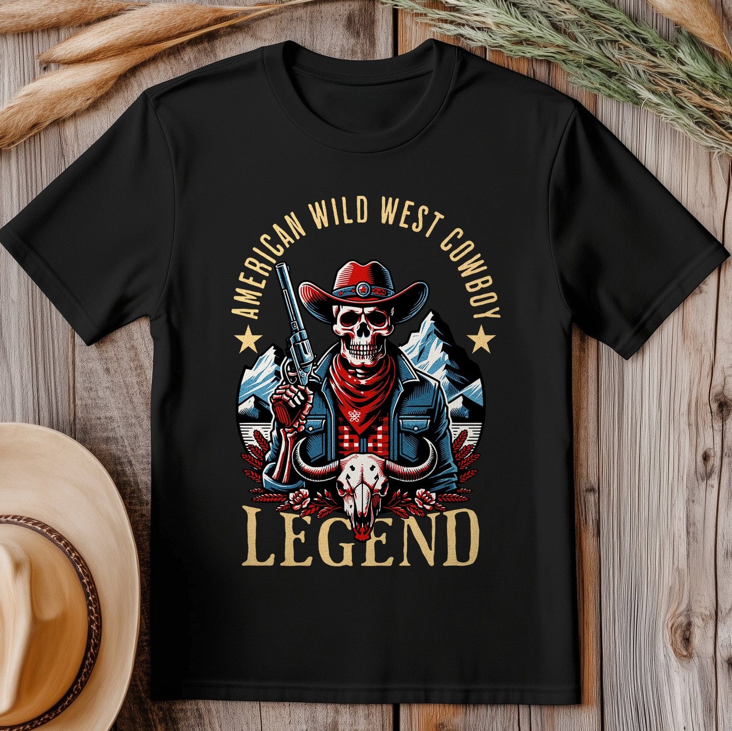 American Wild West Cowboy Legend T-shirt