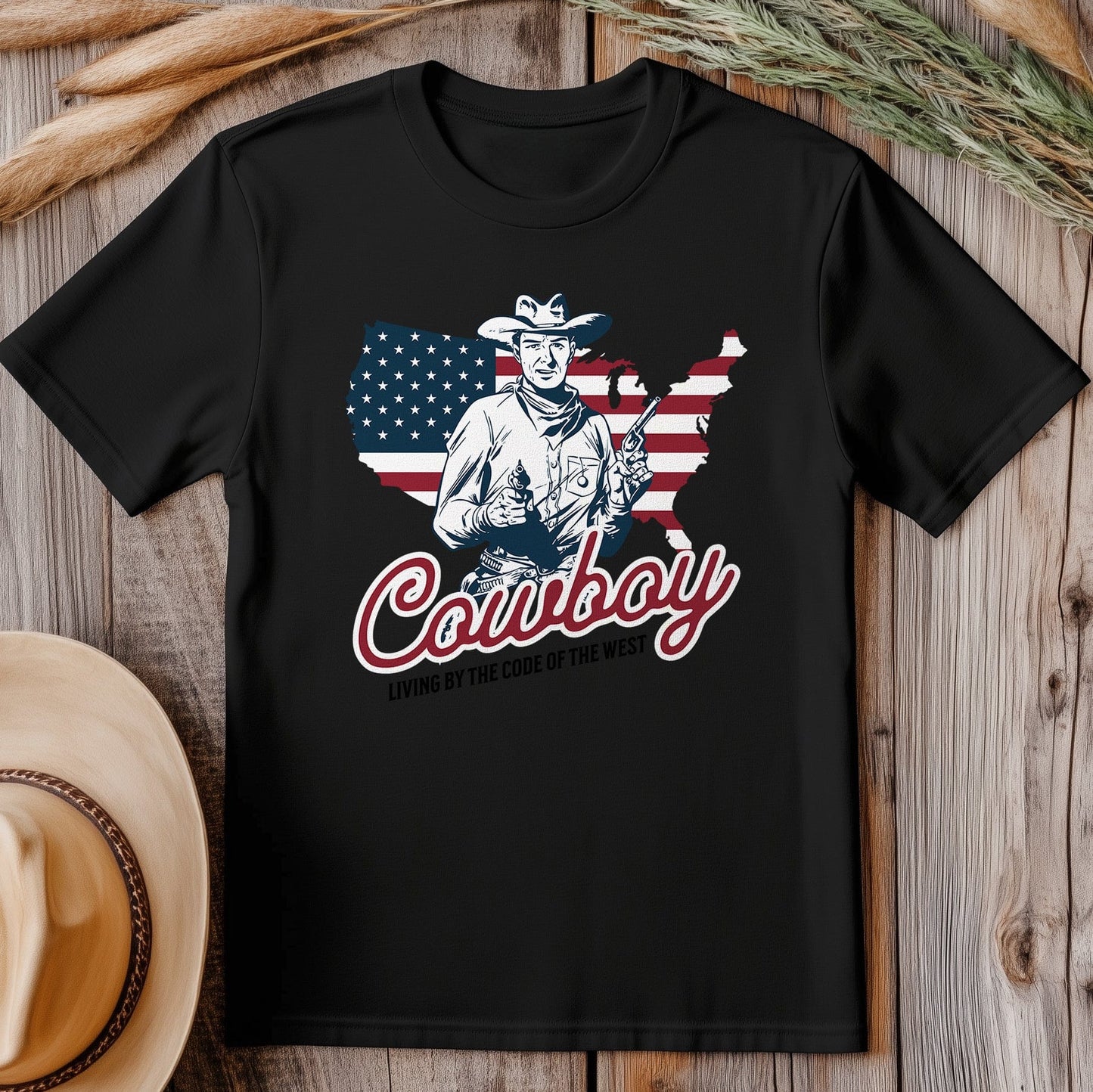 Living by the Code Cowboy T-shirt
