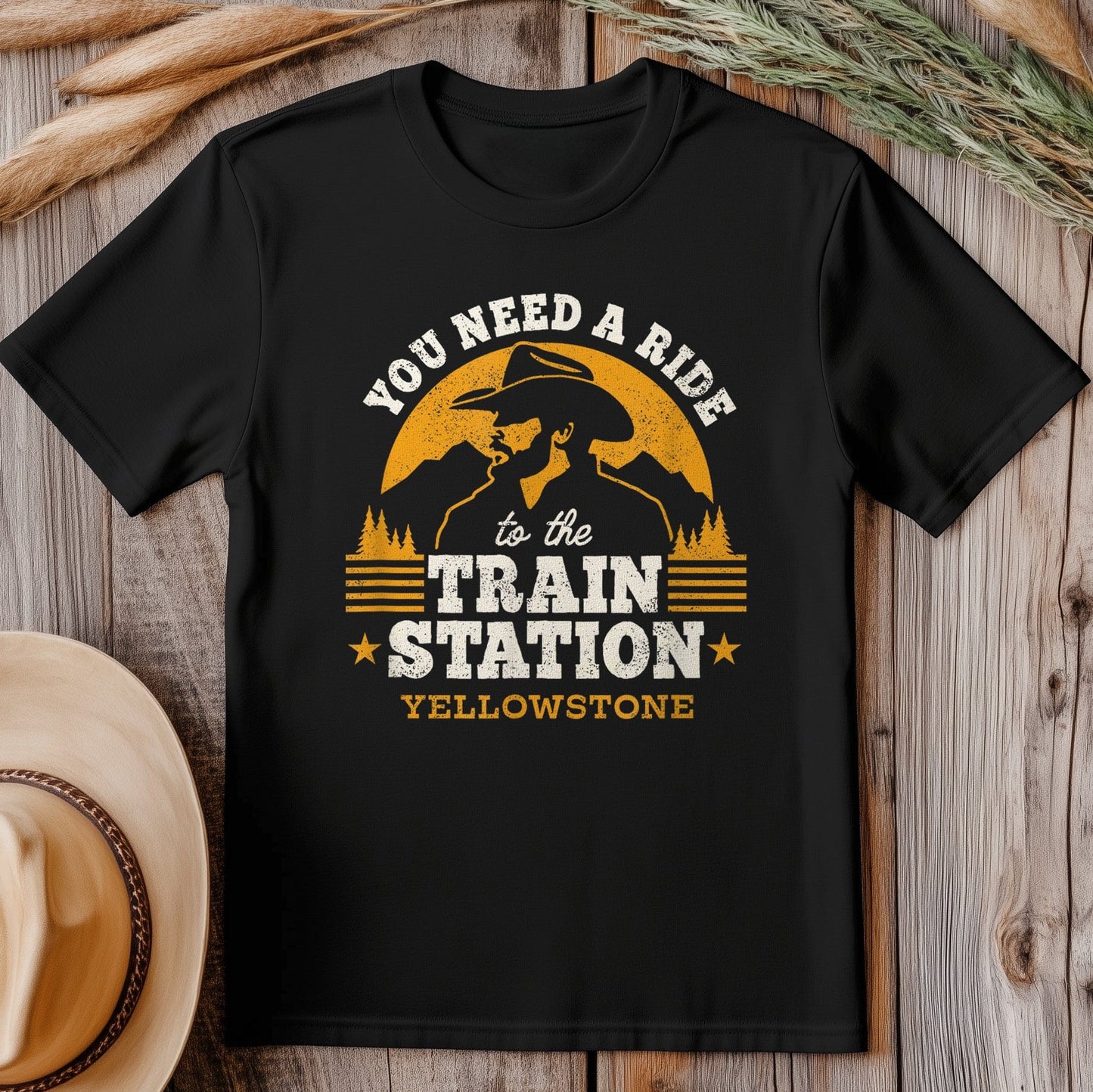 Yellowstone Train Station T-Shirt ‚Äì