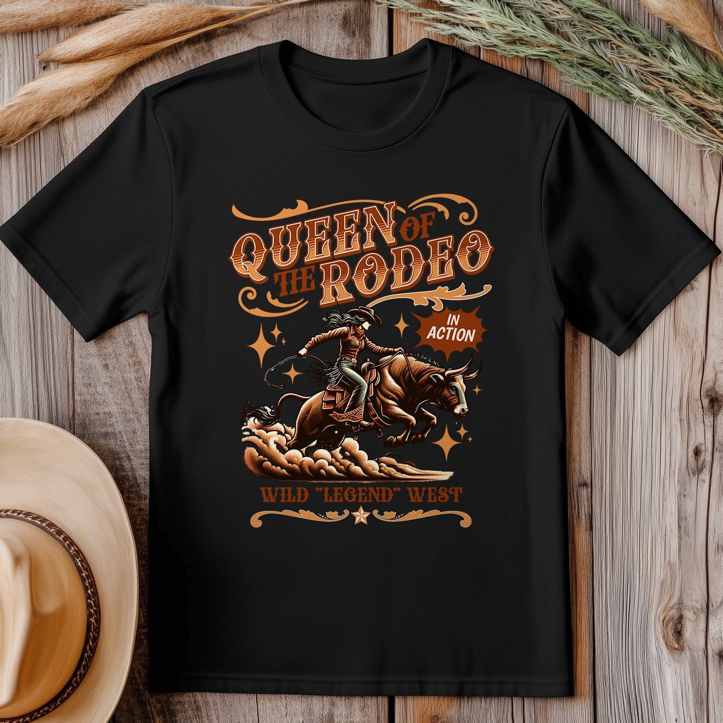 Queen of Rodeo T-Shirt - Saddle Up for