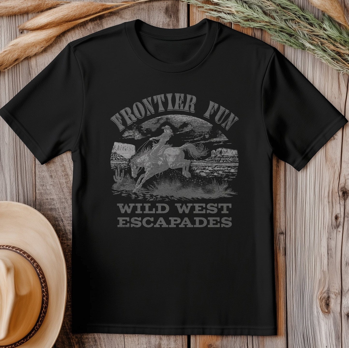 Frontier Fun Grey 2 T-Shirt - Saddle
