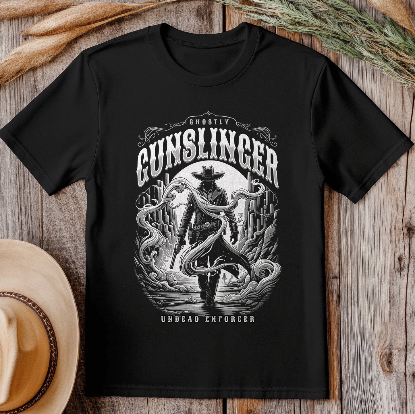 Ghostly Gunslinger 2 T-Shirt - Spooky