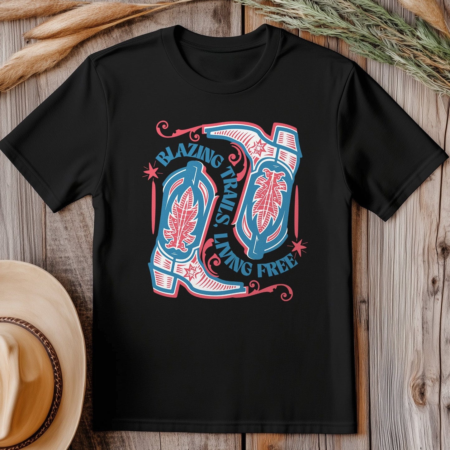 Blazing Trails, Living Free T-shirt