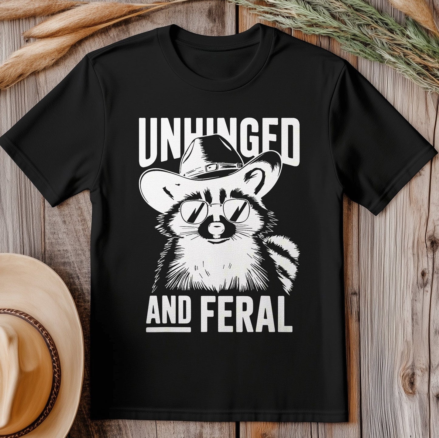 Raccoon Cowboy T-Shirt - Y'all Ready