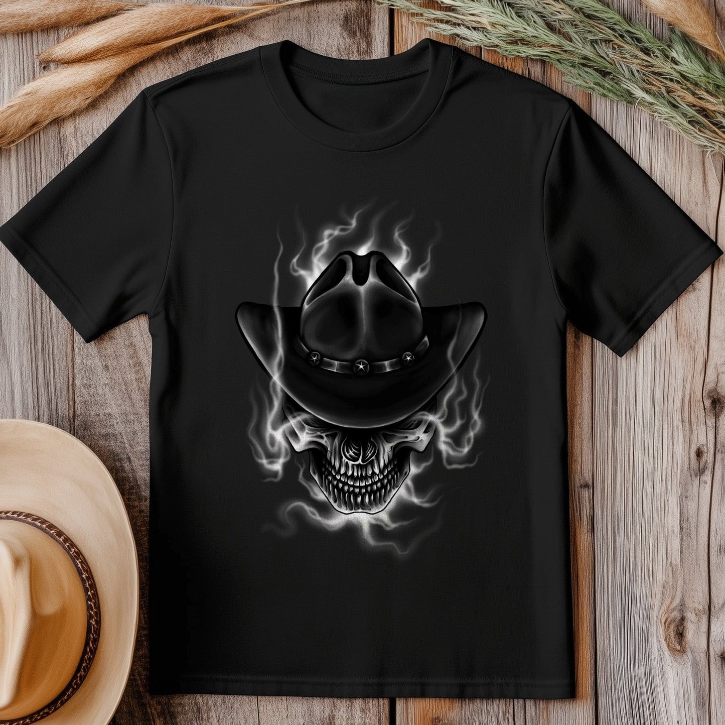 Justice T-Shirt - Skull in Cowboy Hat,
