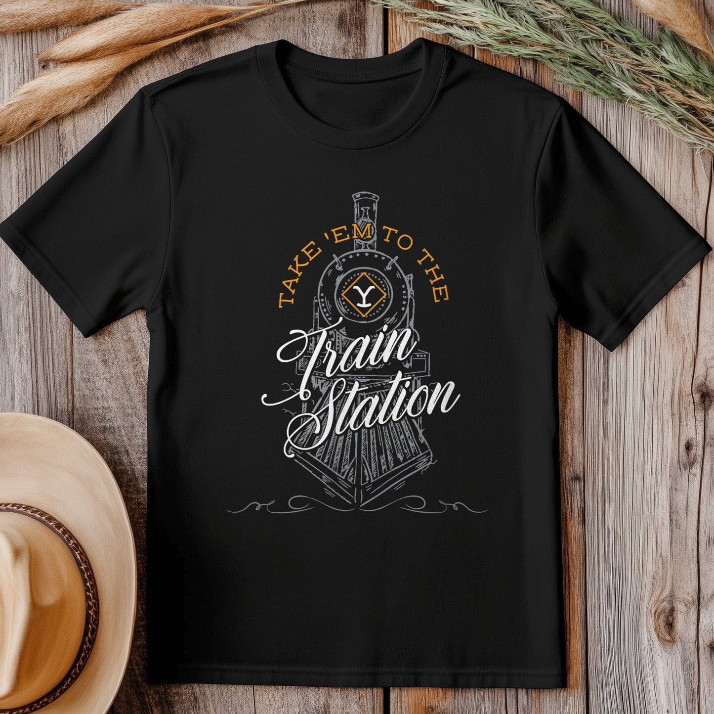 Train Station T-shirt - All Aboard the