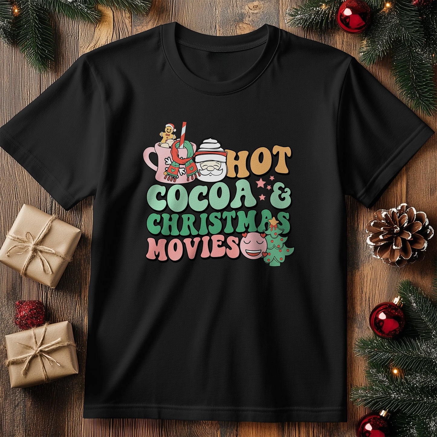 Christmas Movies & Cocoa t-shirt -