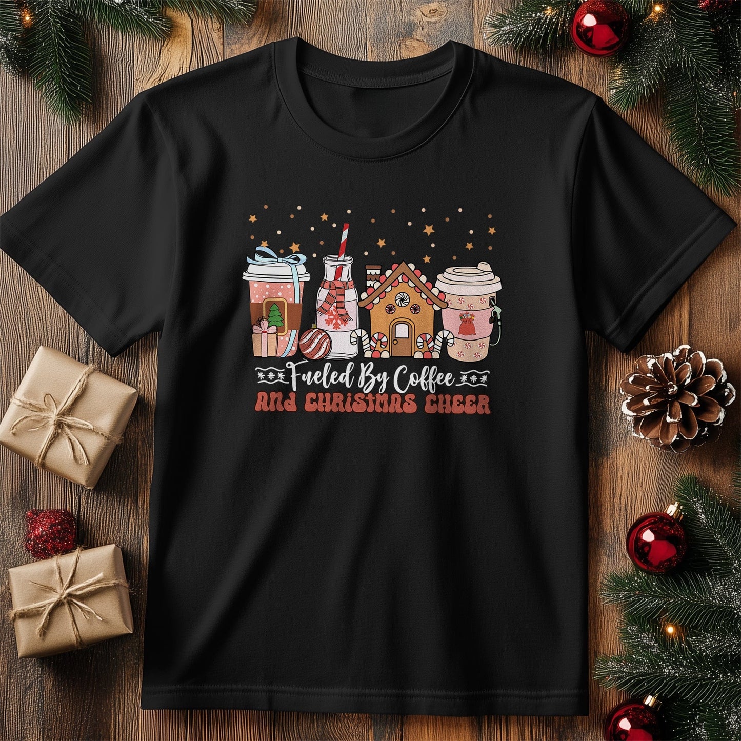 Coffee & Christmas Cheer T-Shirt -