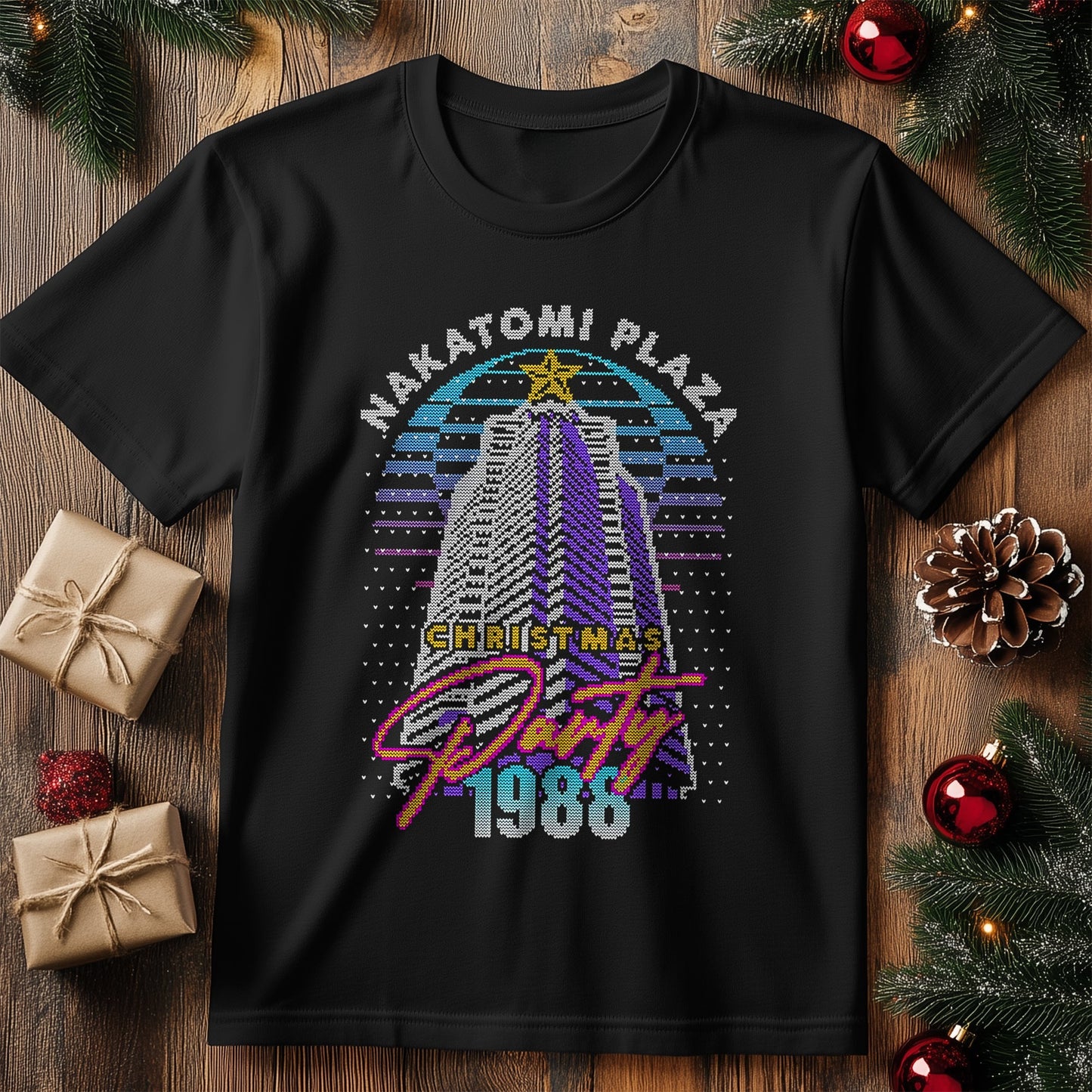 Nakatomi Party 1988 Pixel t-shirt -