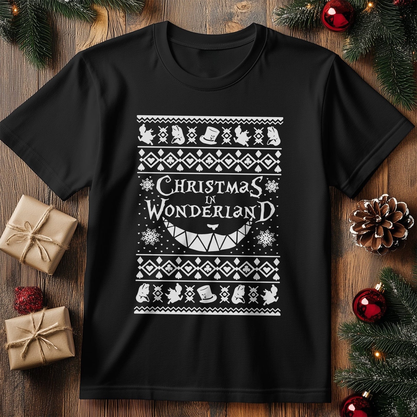 Alice Xmas Tee - Festive Wonderland