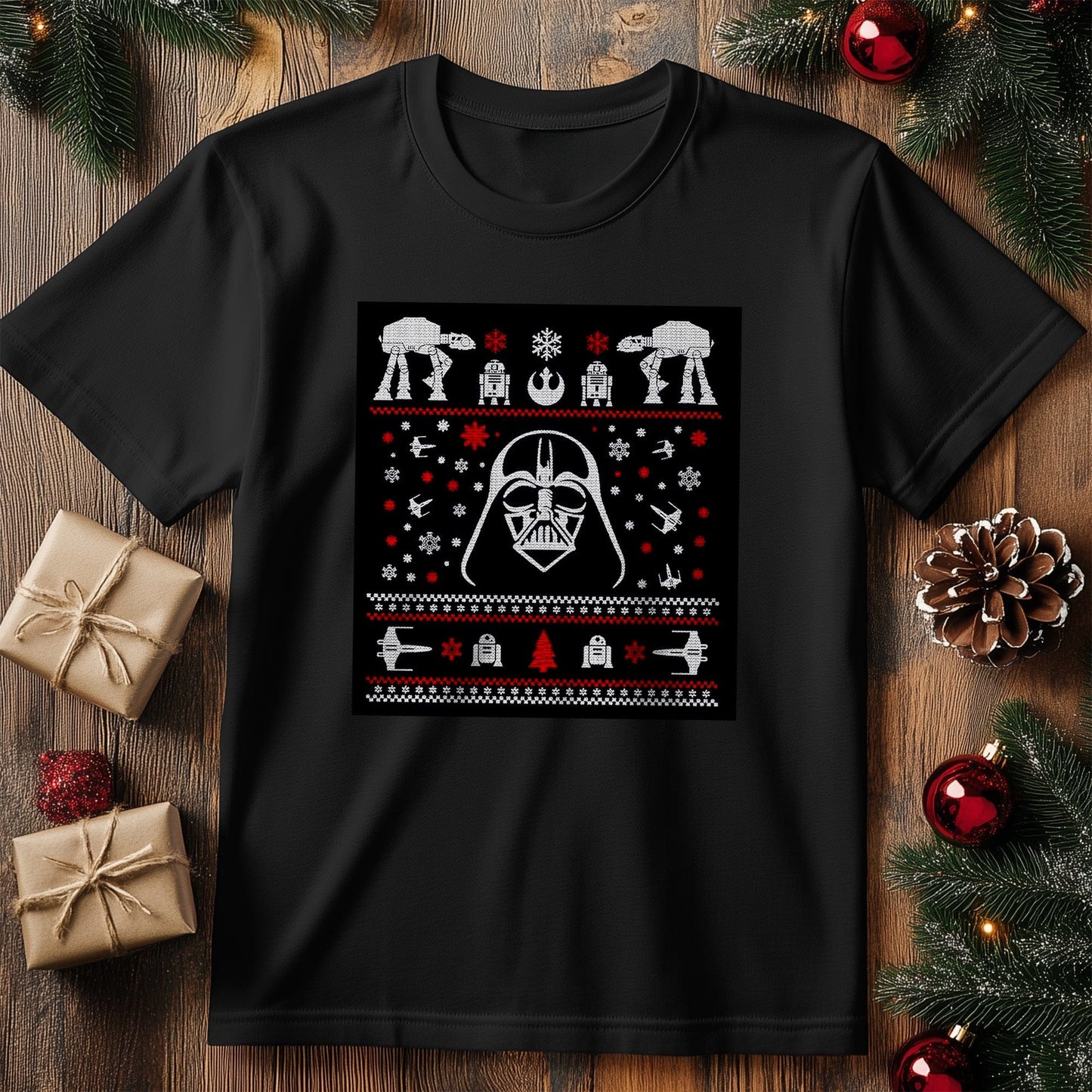 Darth Vader Ugly Christmas T-shirt -