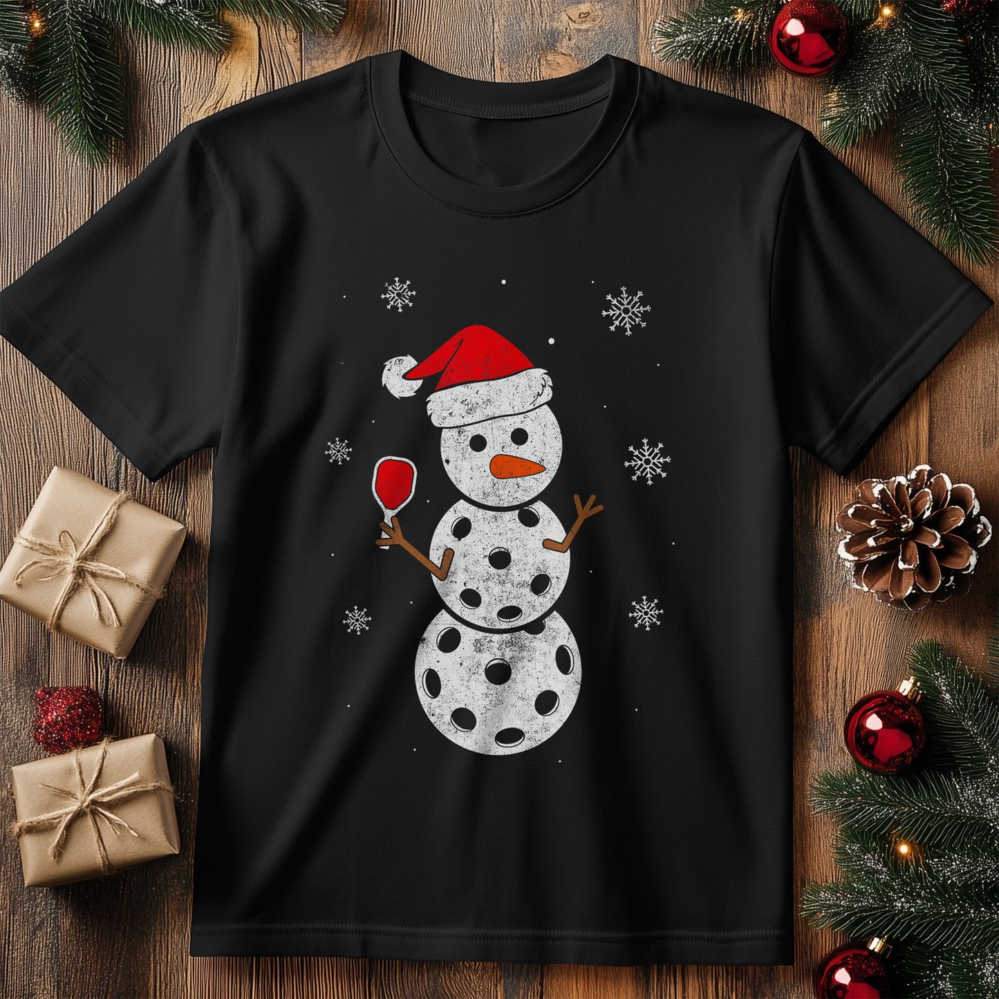 Snowman Pickleball T-Shirt