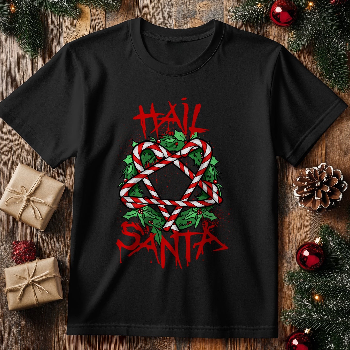 Hail Santa T-shirt - Festive &