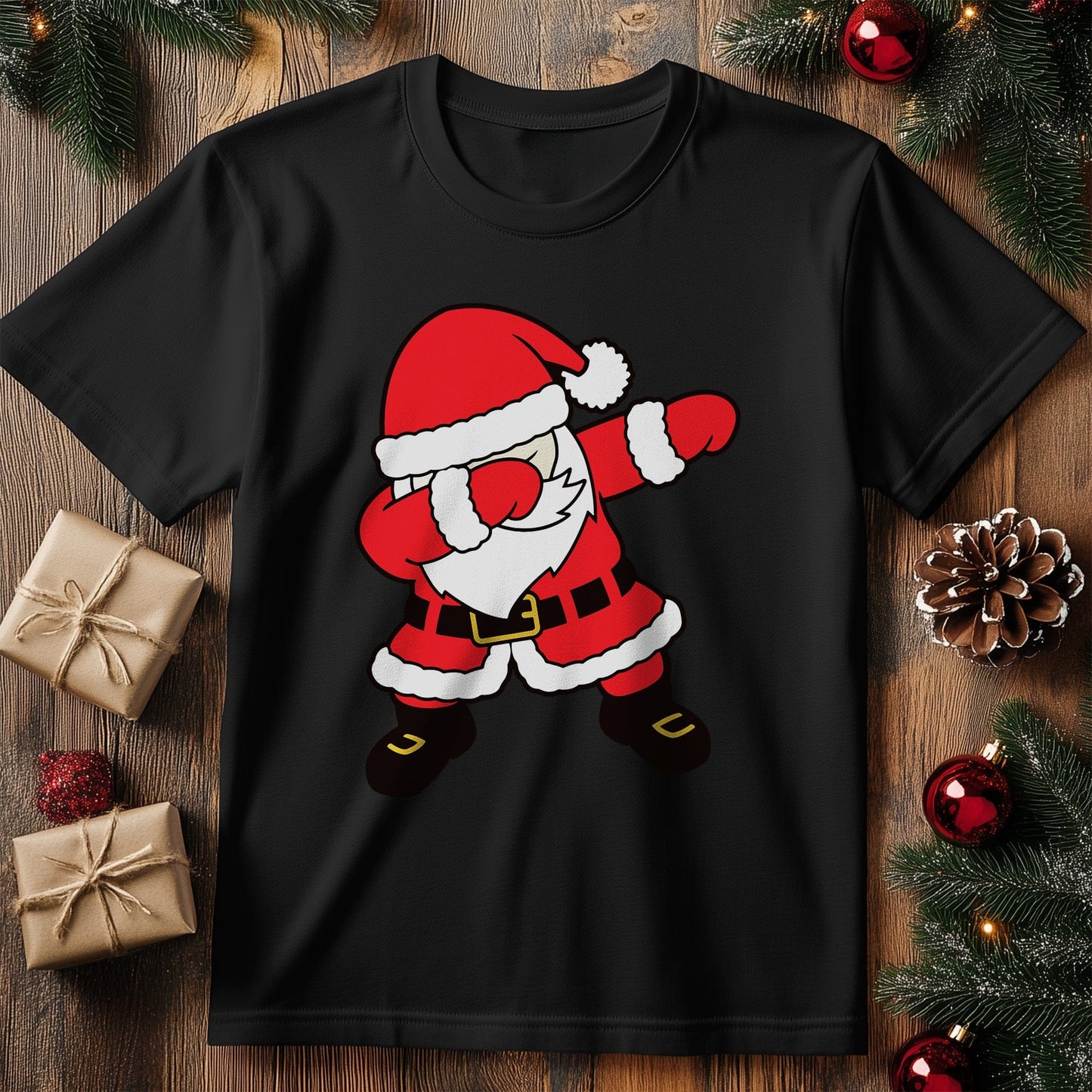 Dabbing Santa in Red Suit T-Shirt -