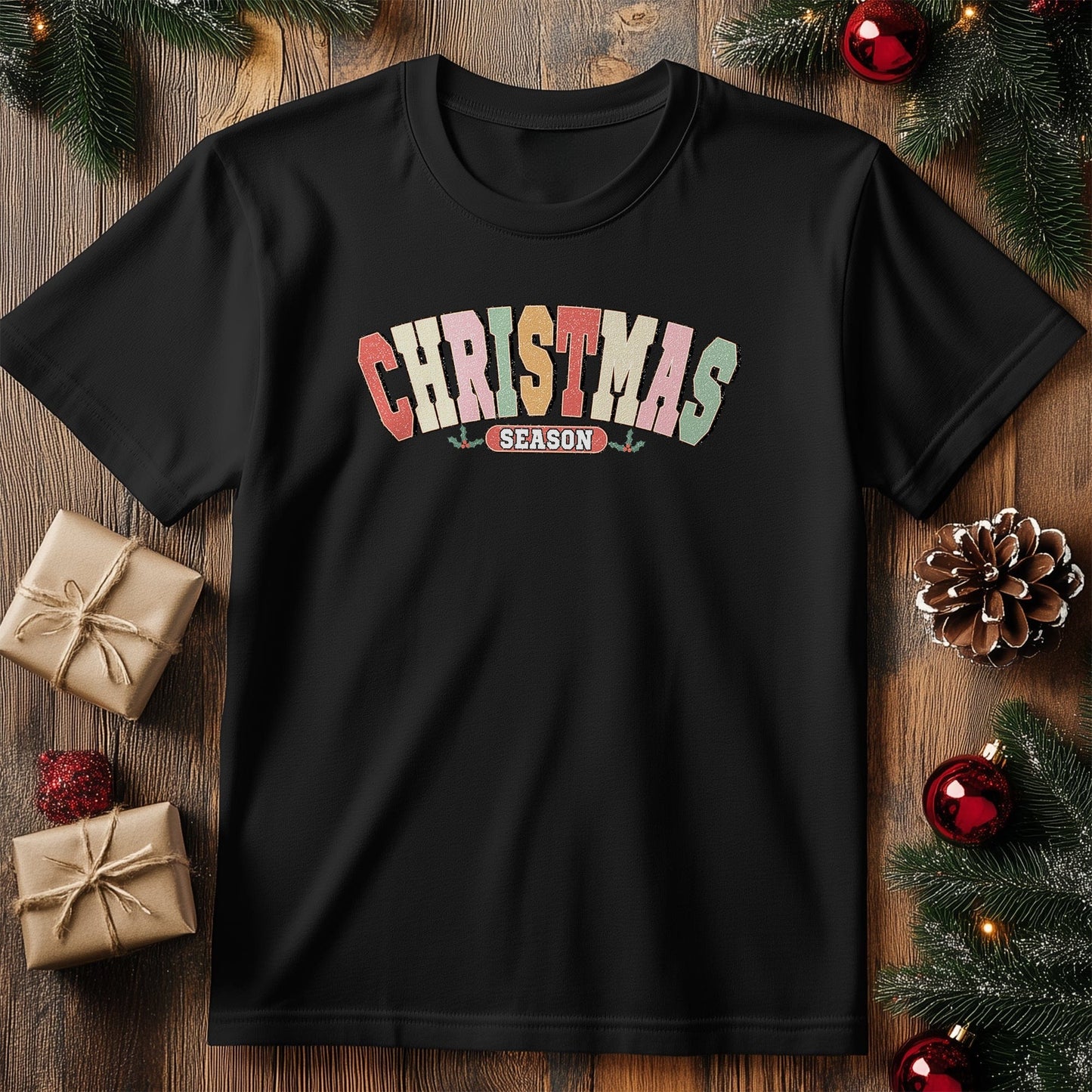 Christmas Season Distressed T-shirt