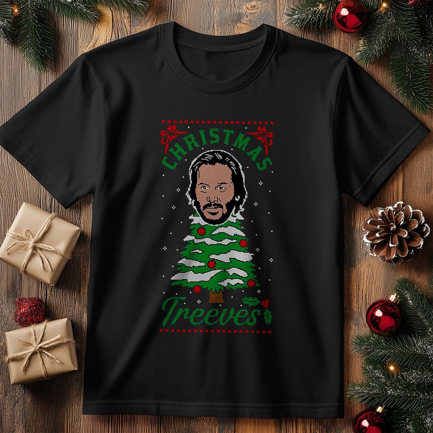 Christmas-Treeves Tee - Deck the