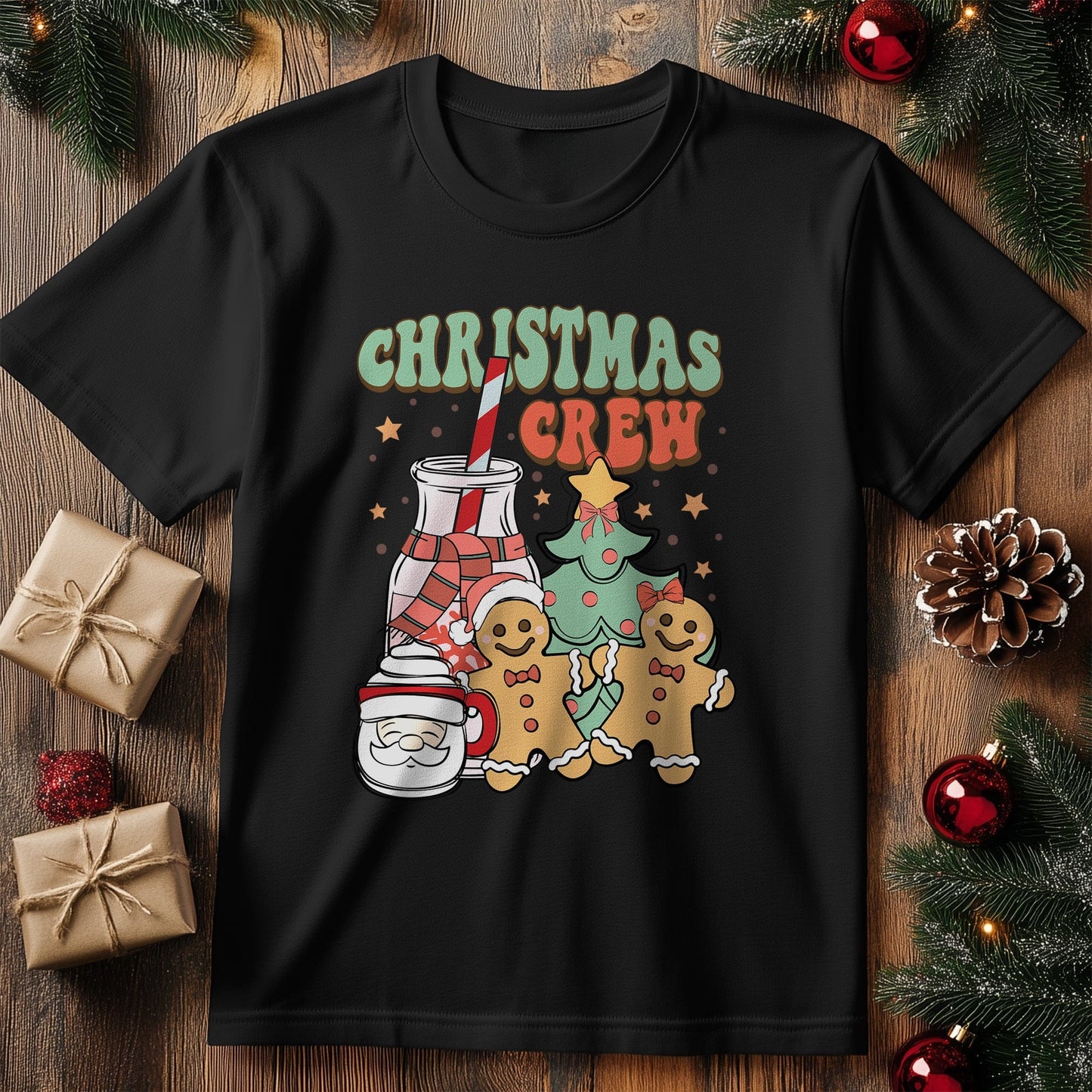 Christmas Crew T-shirt - Get Festive