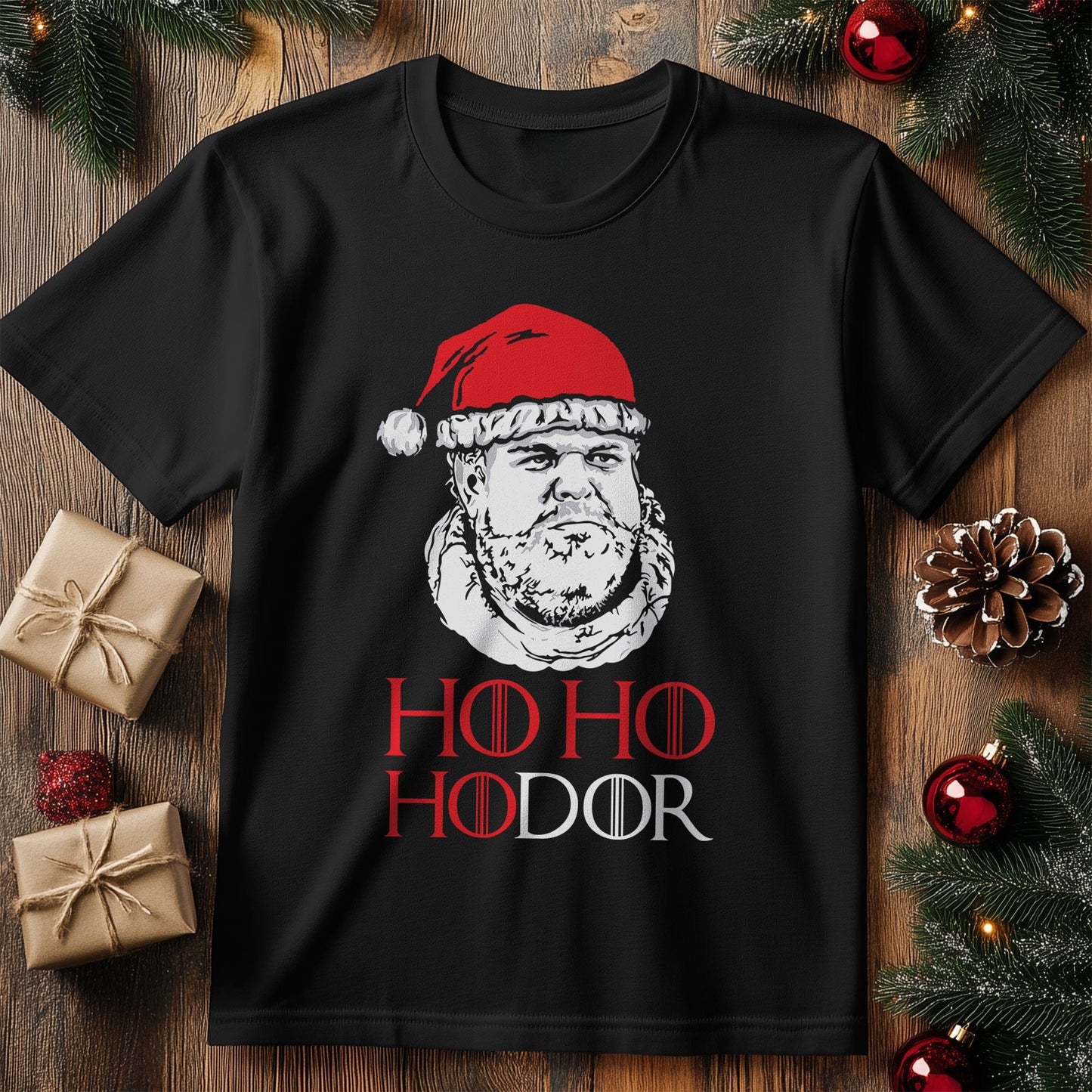 Ho Ho Hodor T-shirt - Festive and