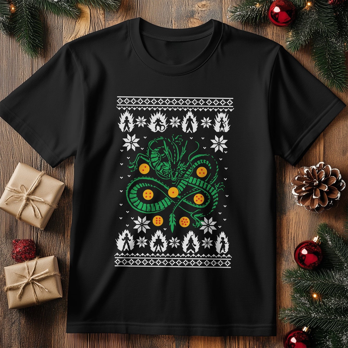 Green Dragon Christmas T-shirt -