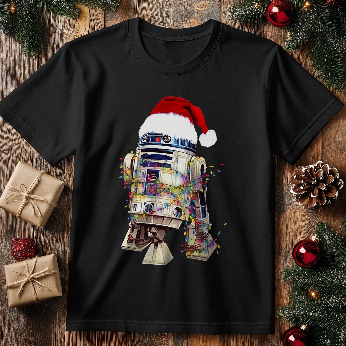 R2D2 Christmas T-Shirt - Merry Droid