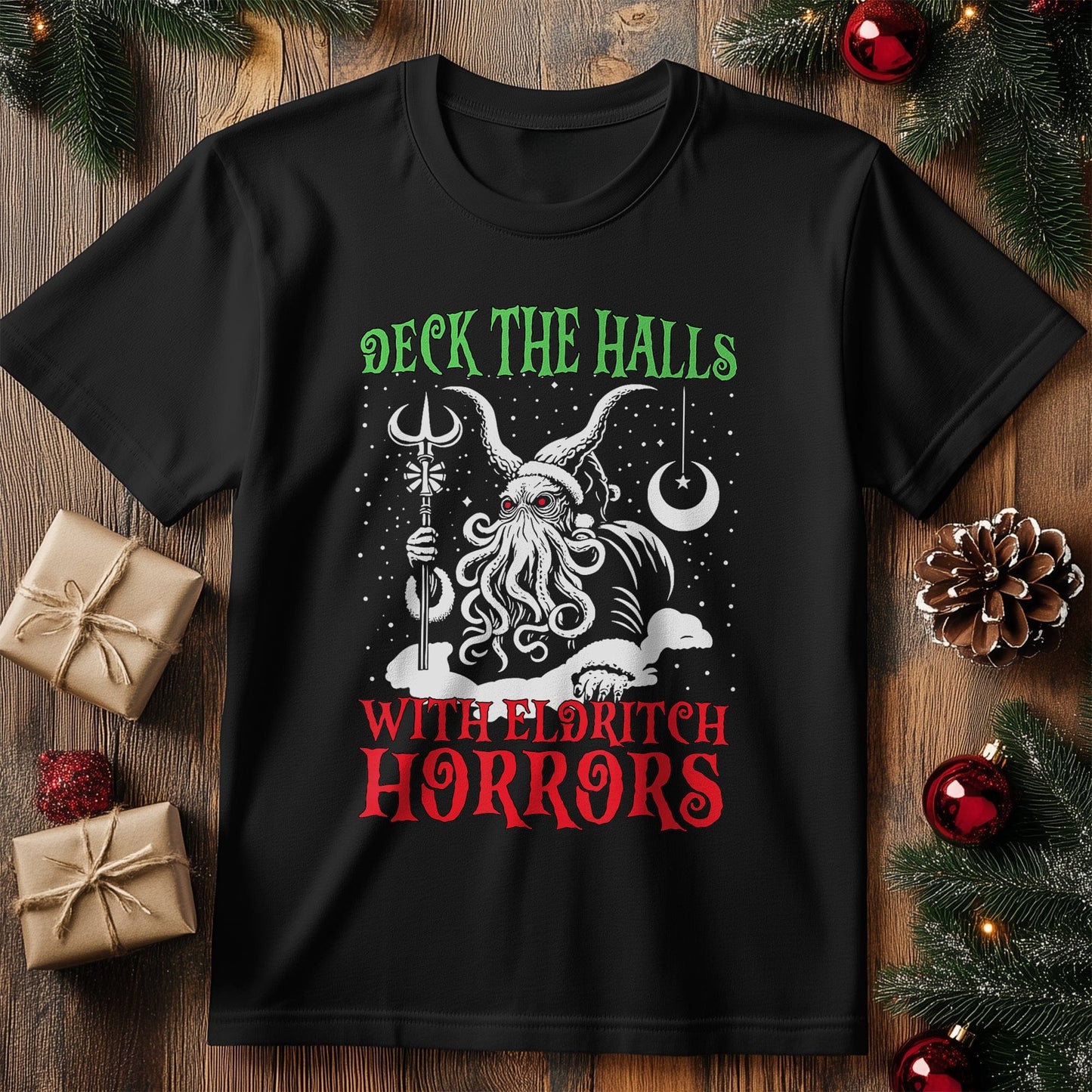 Creepy Christmas T-Shirt: Deck the