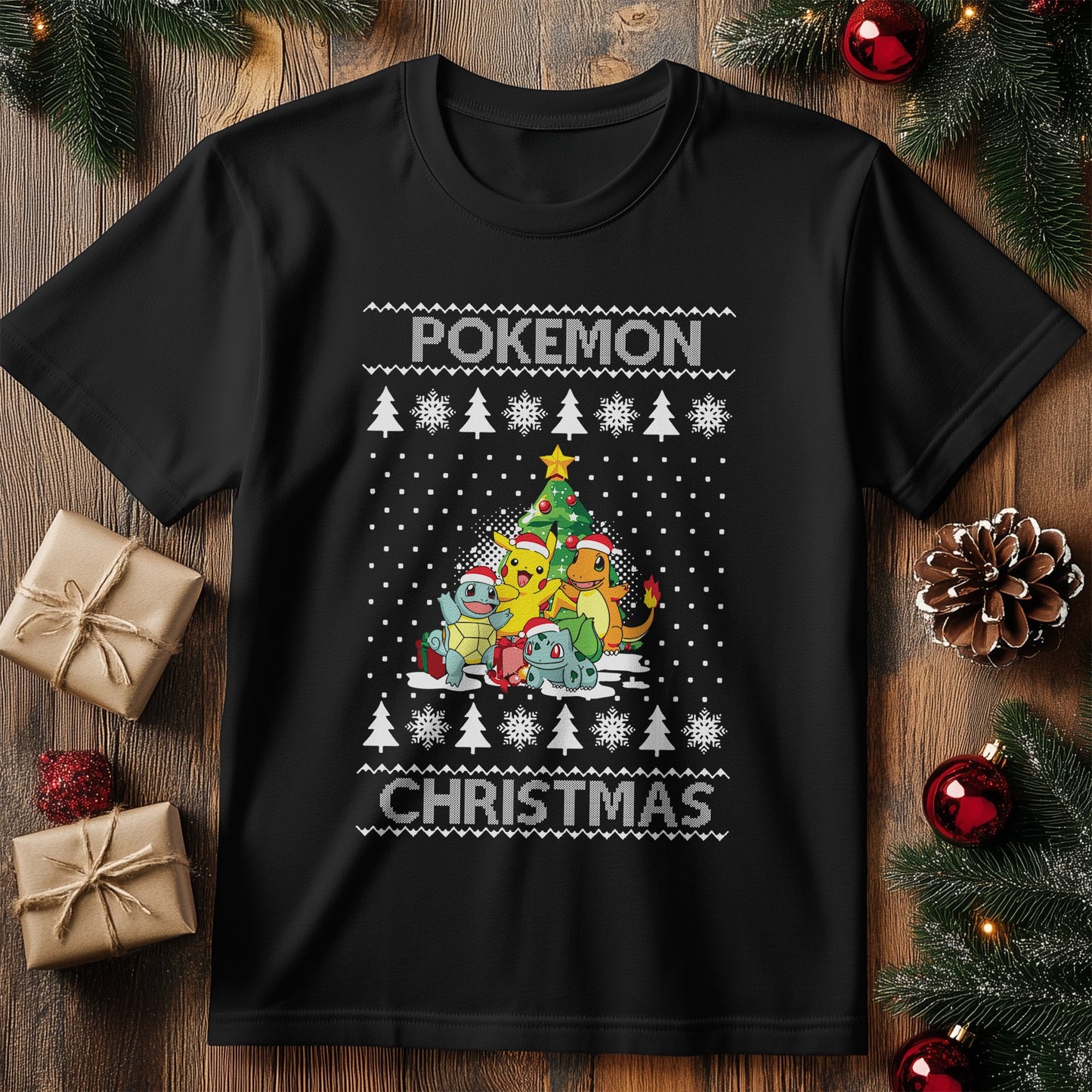 Poke Christmas Tree T-Shirt -
