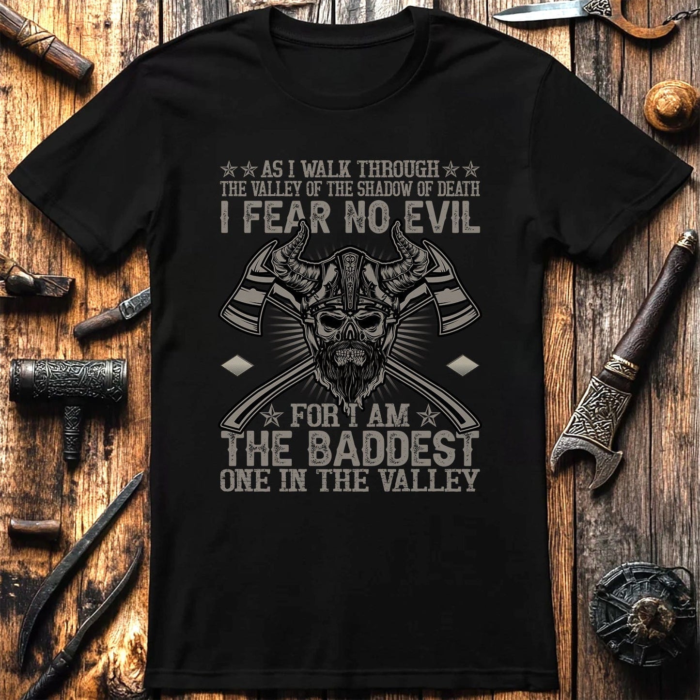 I Fear No Evil Viking T-Shirt