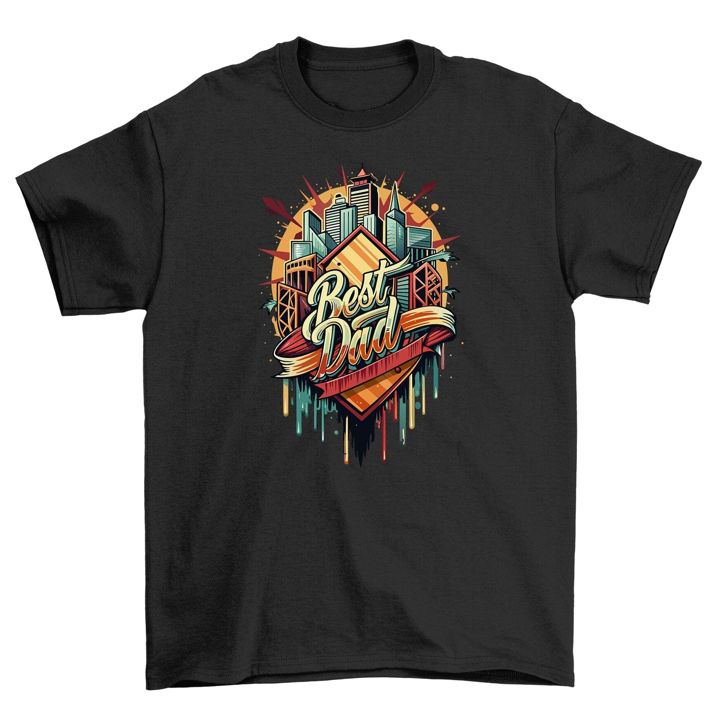 Best Dad City Skyline TShirt