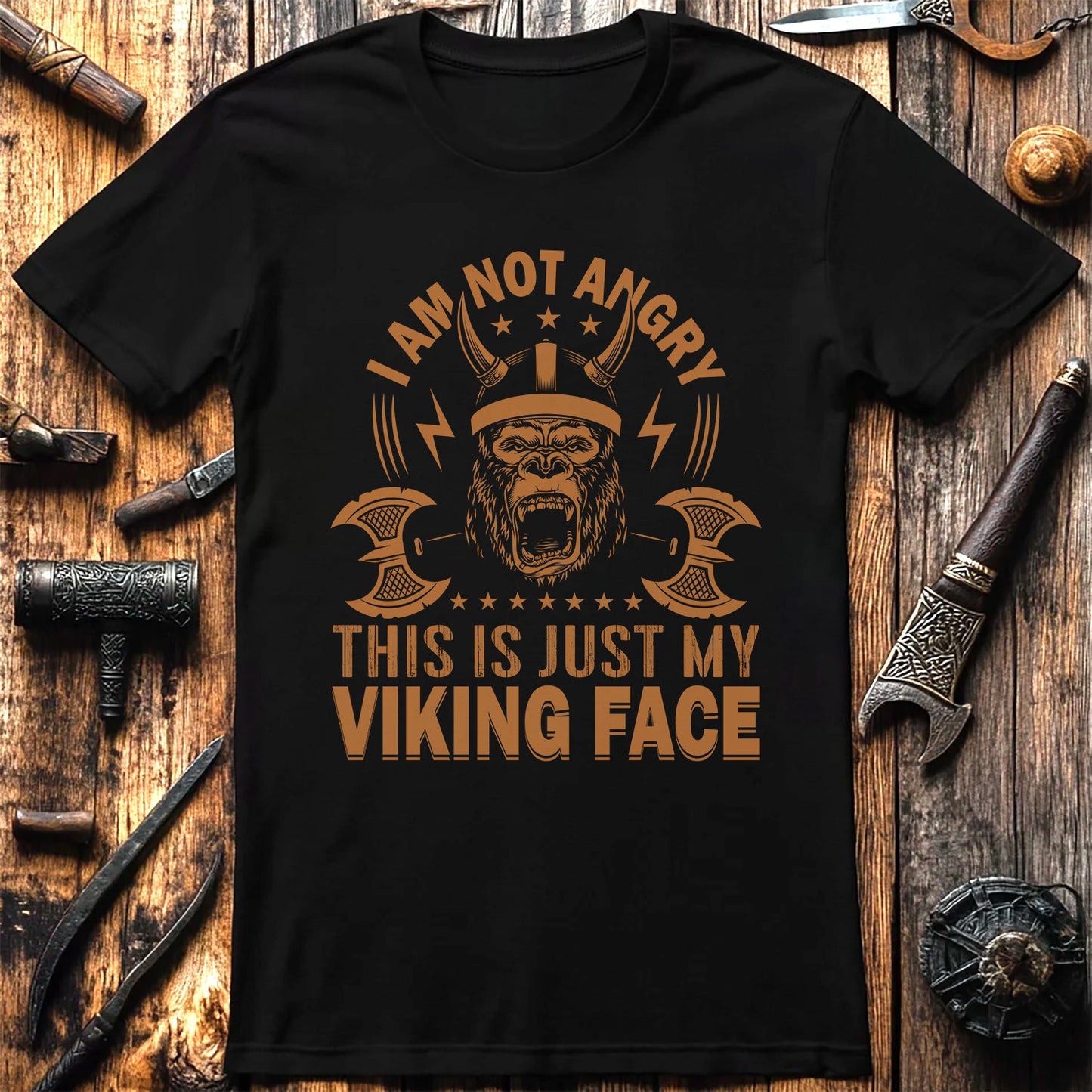 I'm Not Angry, This is Just My Viking Face T-Shirt