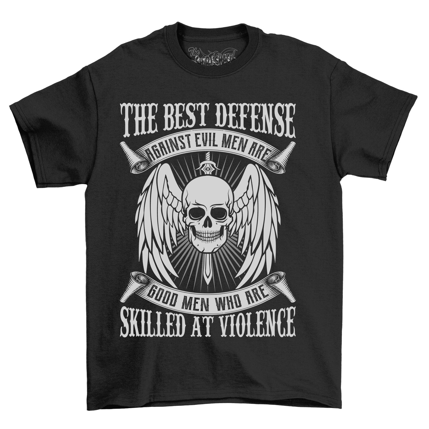 Skull with Wings Defense Tee
