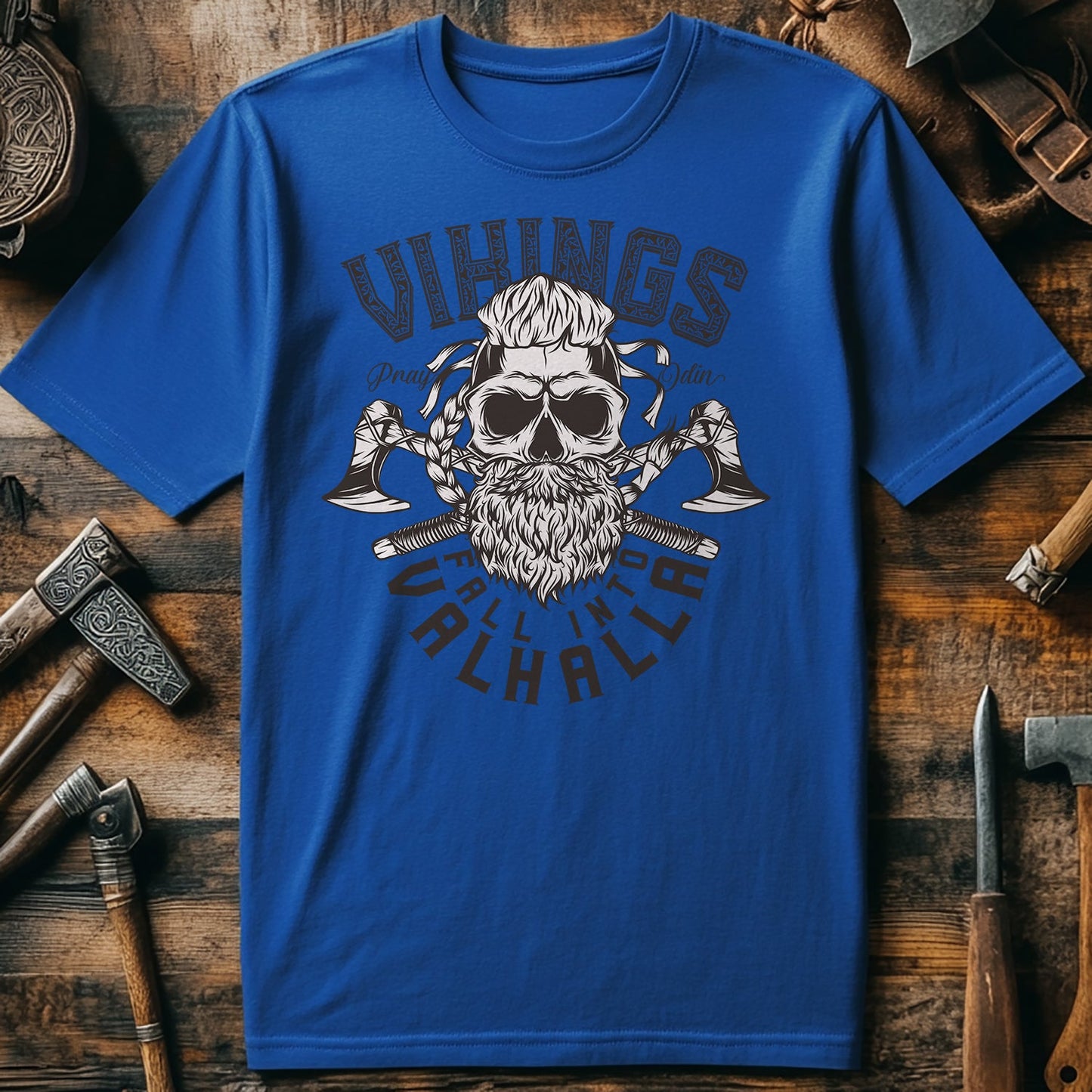 Viking Fall Into Valhalla T-shirt