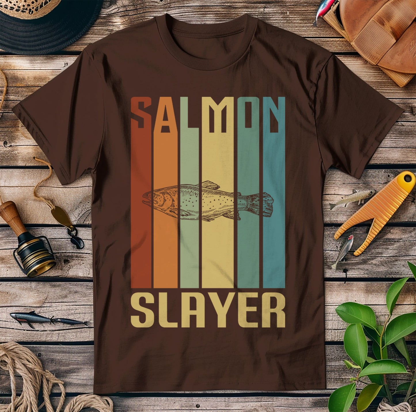 Salmon Slayer Fishing T-Shirt
