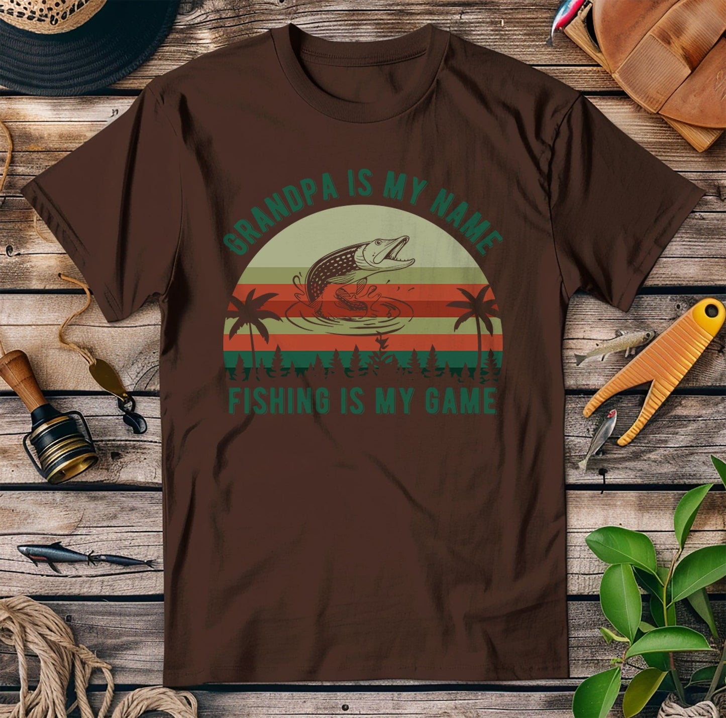 Grandpa Fishing Is My Game T-Shirt