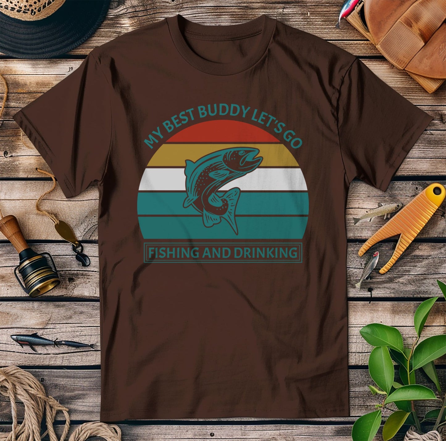 My Best Buddy: Fishing & Drinking t-shirt
