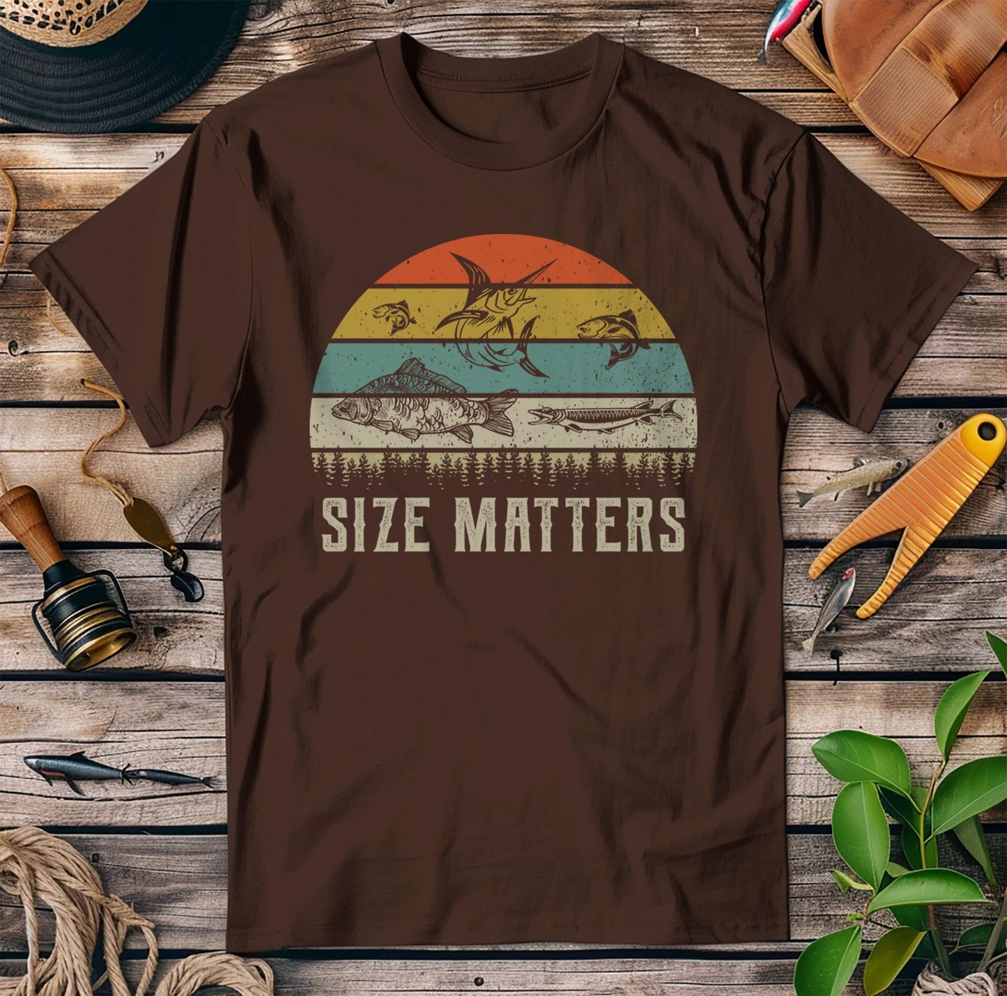 Size Matters Funny Fishing T-shirt